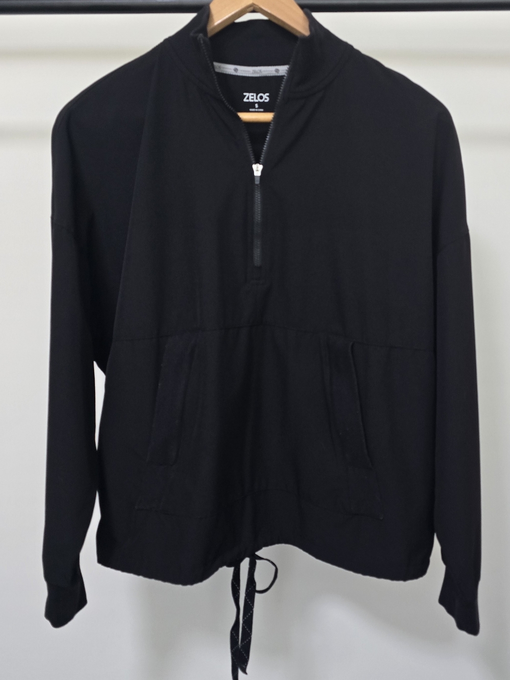 ZELOS Women's Black Half-Zip Pullover Jacket